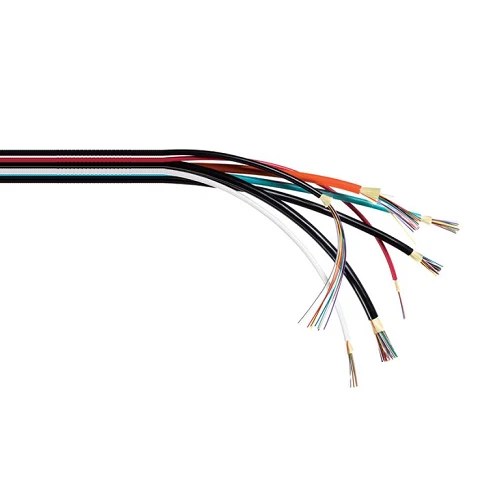 Indoor/Outdoor Distribution Series Ultra Fox 12 Fiber PVC Multimode 900µm Tight Buffer Azabache Riser Cable DX012DWLX9KR