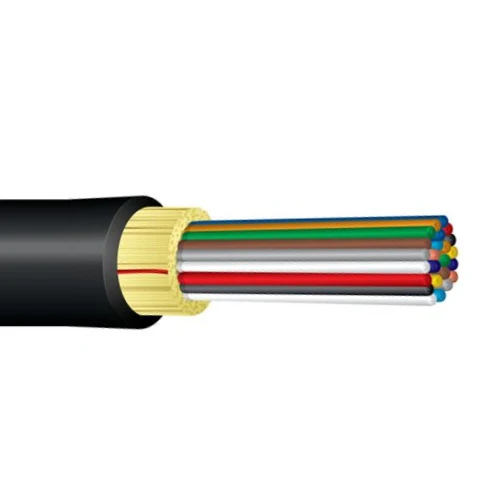 Indoor/Outdoor Distribution Series Ultra Fox 12 Fiber PVC Multimode 900µm Tight Buffer Azabache Riser Cable DX012DWLX9KR