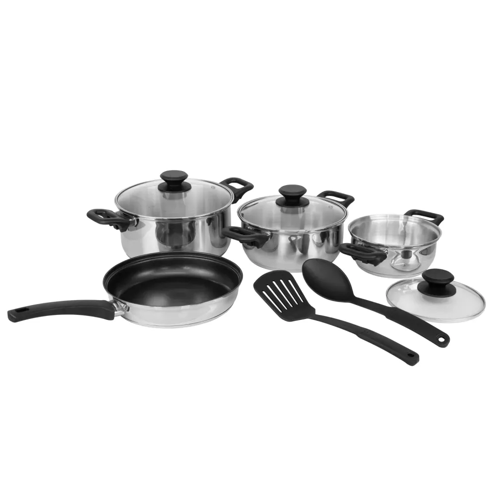 Juego bateria de acero inoxidable primaware tramontina 9 pzs con Garantí