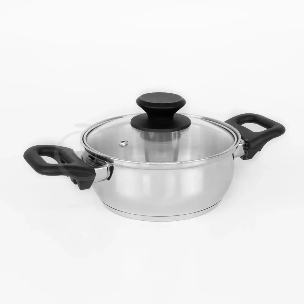 Juego bateria de acero inoxidable primaware tramontina 9 pzs con Garantí