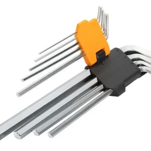 JUEGO LLAVES HEXAGONALES ALLEN AMPLIO 9pcs "TOLSEN" con Estuche de Almacenamiento