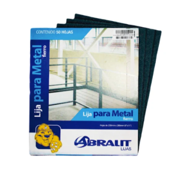 LIJA PARA ACERO, GR.100 : 9" X 11" - ABRALIT