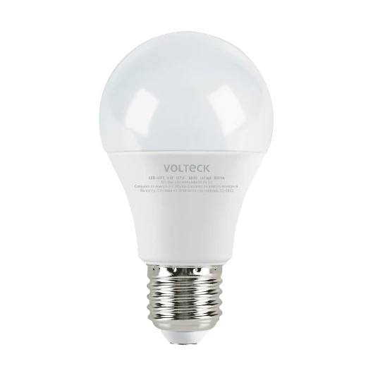 Lámpara LED tipo bulbo A19 9 W luz de dí, caja, Volteck para Juguetes