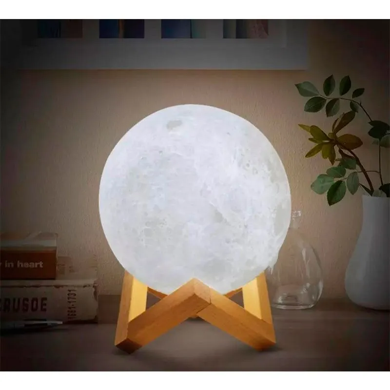 Lámpara Luna BN2226 WeHouseware 9 colores con control remoto blanco Ø15 cm