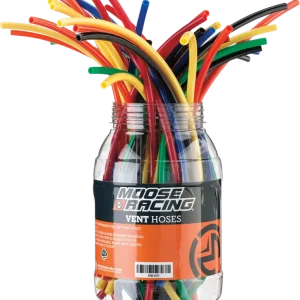 MOOSE RACING HARD-PARTS VENT HOSE TUB VENT HOSE REFILL BLU 9PK con Estuche de Almacenamiento