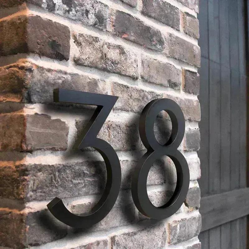 Numéro 9 de maison en plastique Noir AA - 24 Unidades