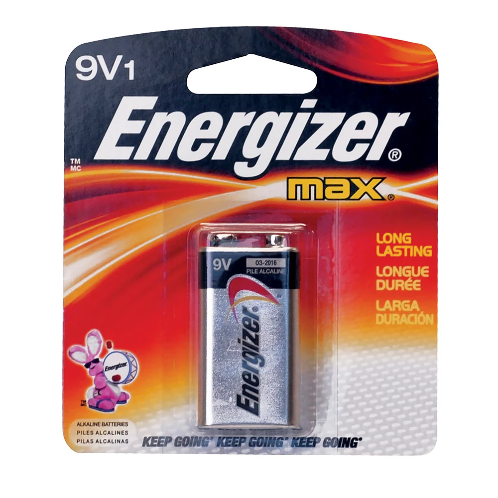 Pila alcalina Energizer® "9V" Surtek con Garantí
