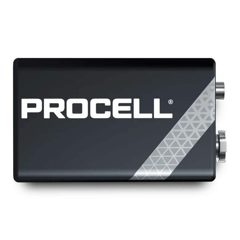 PILA DURACELL PROCELL 9v ( pack de 10 uds ) con Certificación RoHS