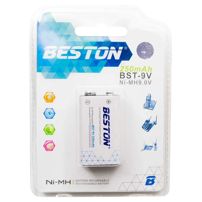 PILA 9V RECARGABLE BESTON para Juguetes