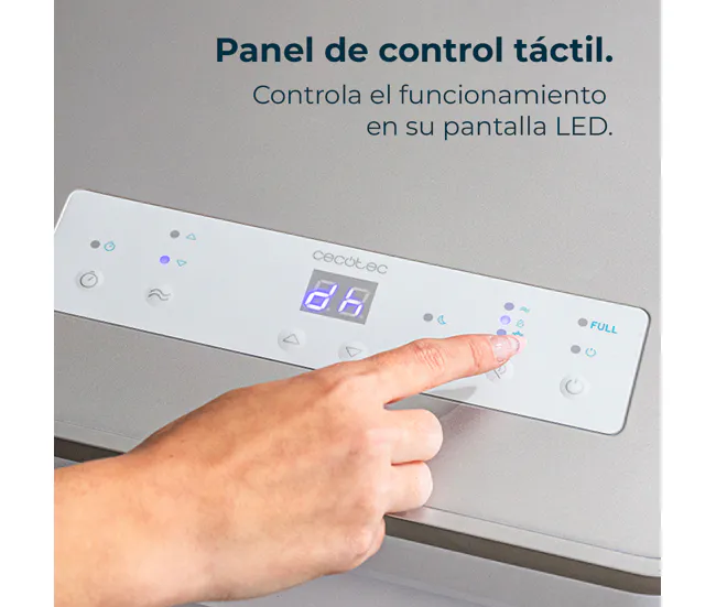 Pilas de Baterí Aire Acondicionado Portátil con Mando Distancia ForceClima 9100 Soundless. 9000 BTU Cecotec