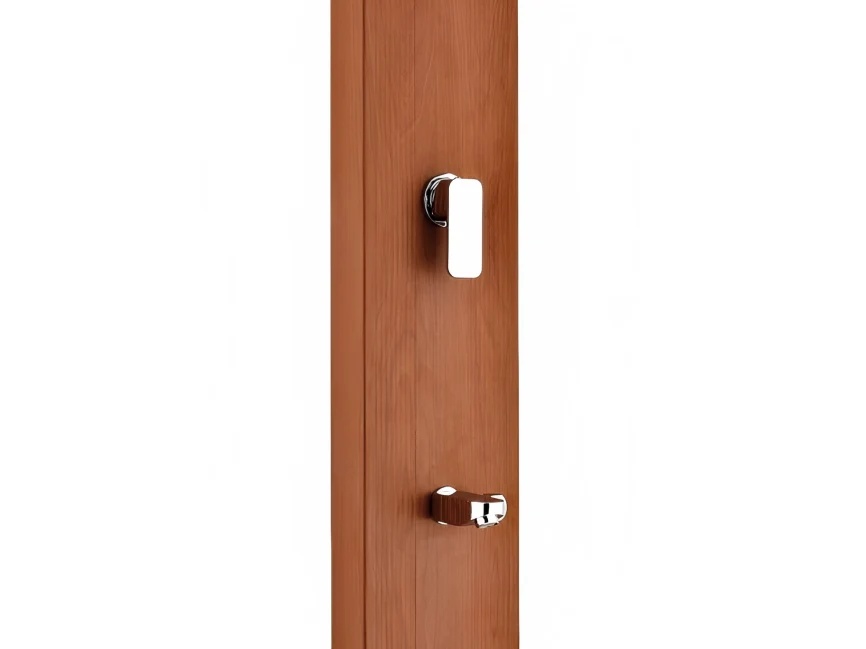 Pilas de Baterí Ducha solar estilo madera 9L Gre