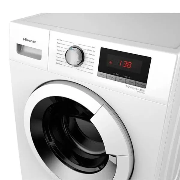 Pilas de Baterí Lavadora Carga Frontal Hisense WFHV9014 9Kg +++ Blanco