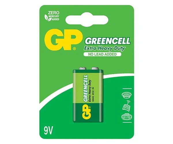 Pilas de Baterí PILA 9V CARBONO GP