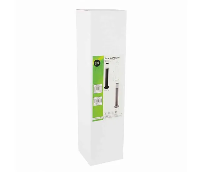 Pilas de Baterí pilar exterior policarbonato color negro serie azafrã¡n 9.1cm
