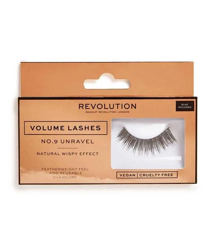 Pilas de Baterí Revolution - Pestañas postizas Volume Lashes - Nº.9 Unravel
