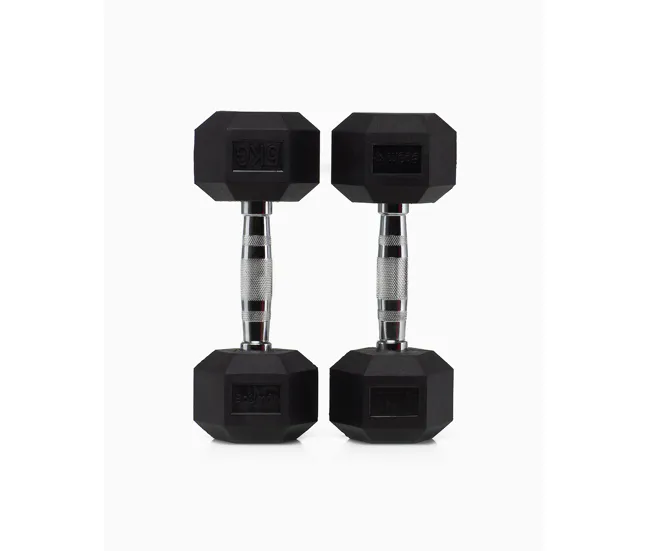Pilas de Litio Mancuernas Hexagonales 9Kg (Pareja) - BOOMFIT