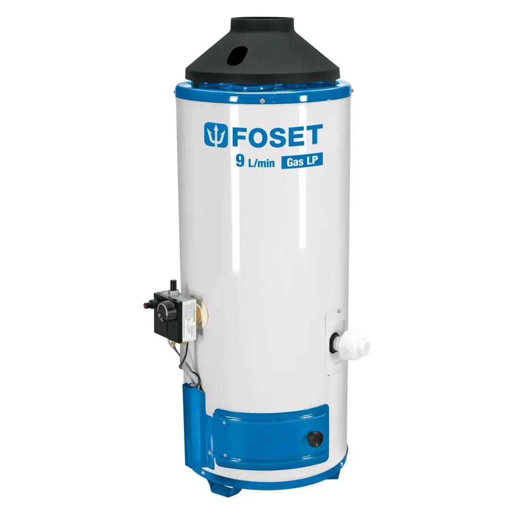 Pilas de Reloj Calentador de paso 9L 2 servicios gas L.P. piezo eléct. Fose