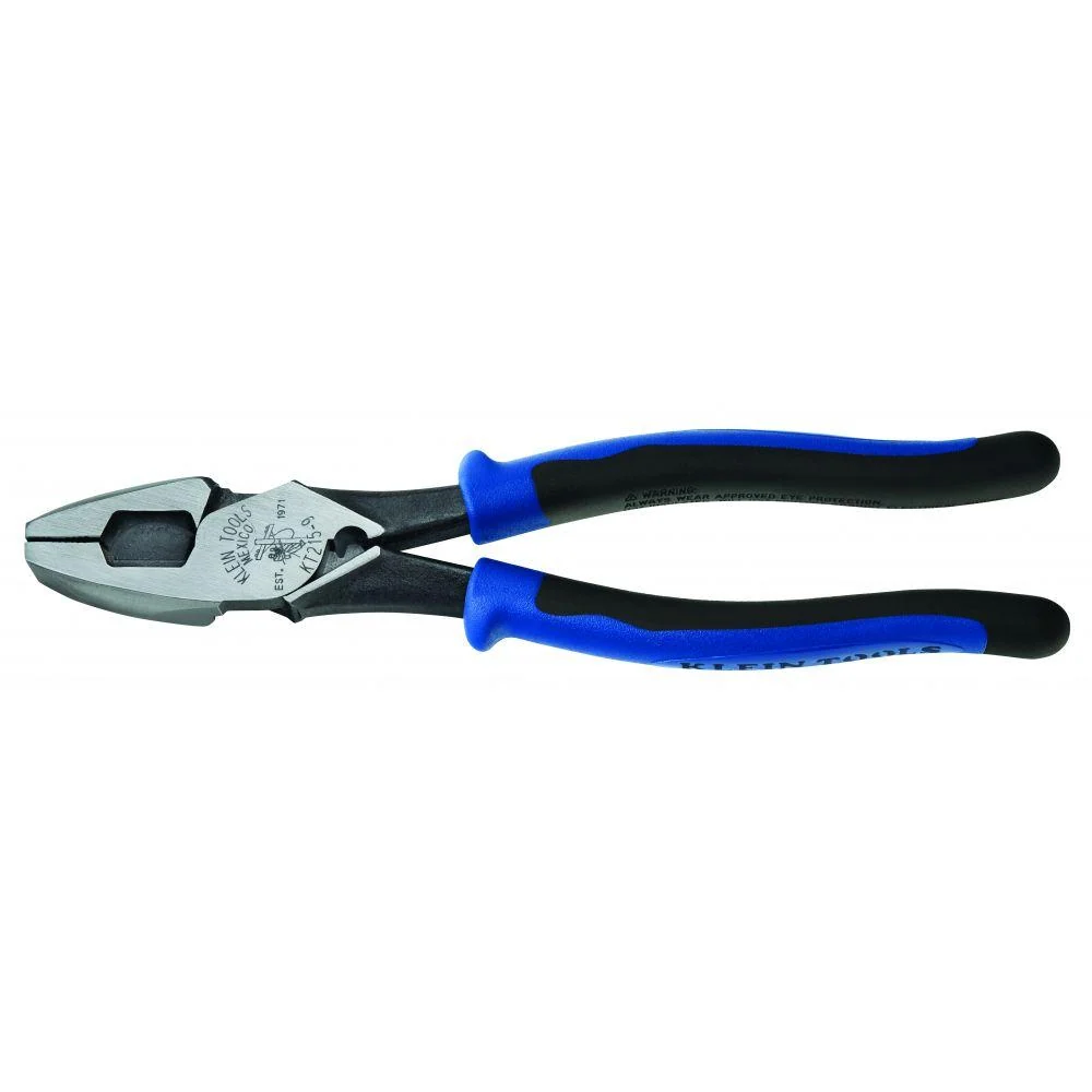 Pinza electricista de alta palanca con jalaguia y ponchadora de 9" KleinTools | Recargables 1000 Veces |