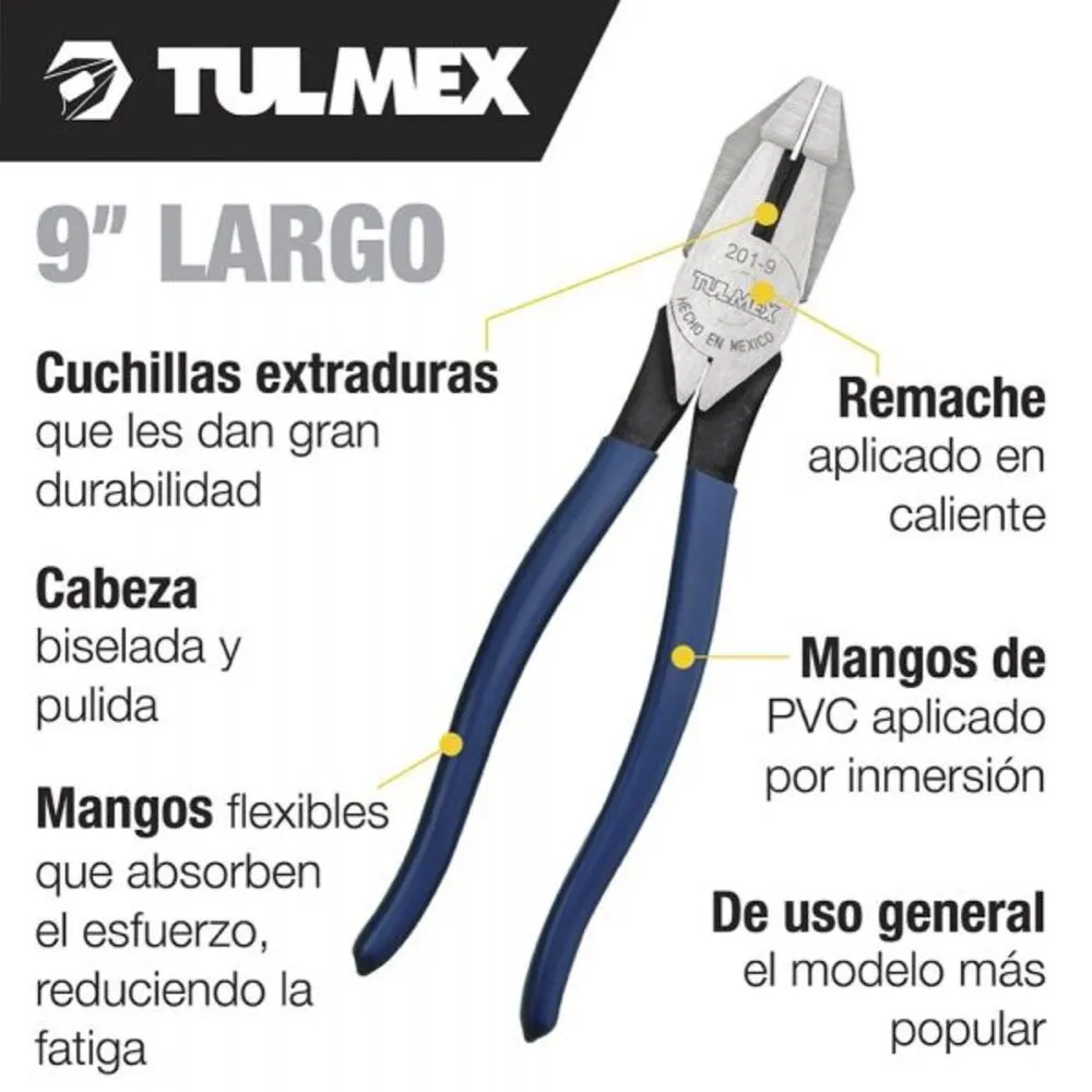 Pinza de electricista clasica 9" klein tools para Mandos Distancia