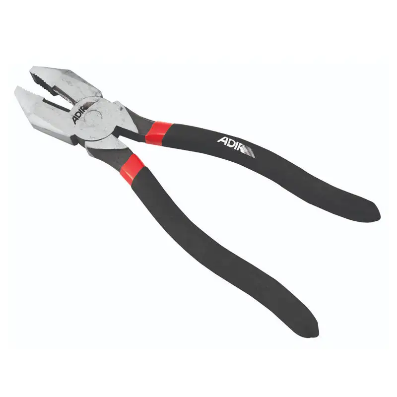 Pinza de electricista profesional acero al carbón de 9.1/2", 1227, Adir de Baja Autodescarga