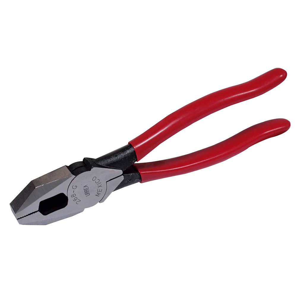 Pinza para electricista con mango de goma grip de 9-5/16" corte lateral Urrea