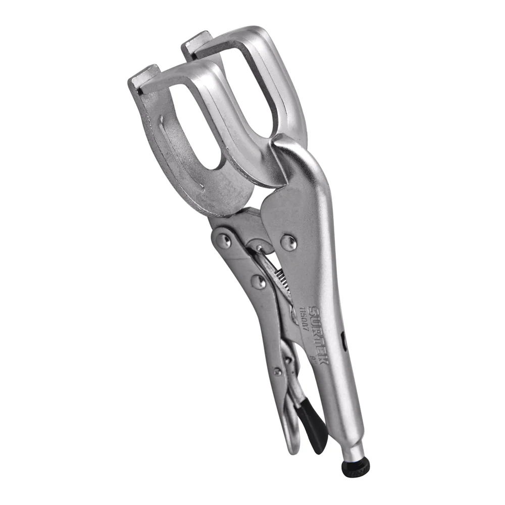 Pinza de presión de 9" quijada para sujetar y soldar vigas Surtek con Estuche de Almacenamiento