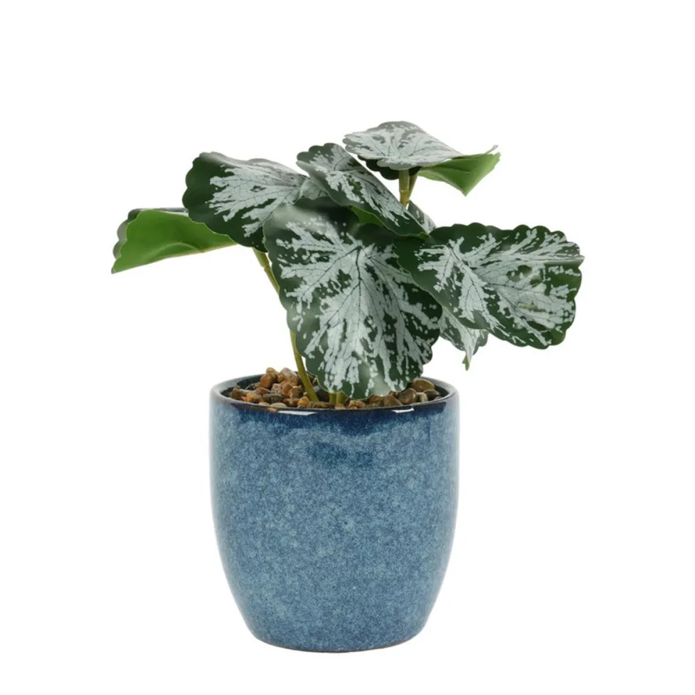 Planta Artificial con Maceta 9x9x19 cm con Cargador Incluido