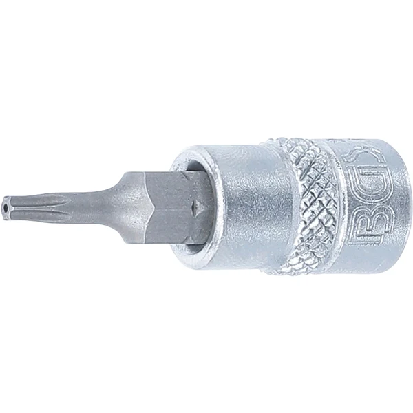 PUNTA DE VASO TORX CON PERFORACIÓN T9 | 1/4" para Mandos Distancia