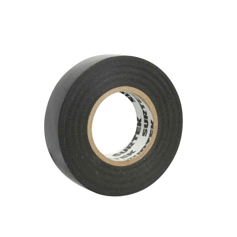 Recargables Premium Cinta negra para aislar 19 mm x 9 m Surtek