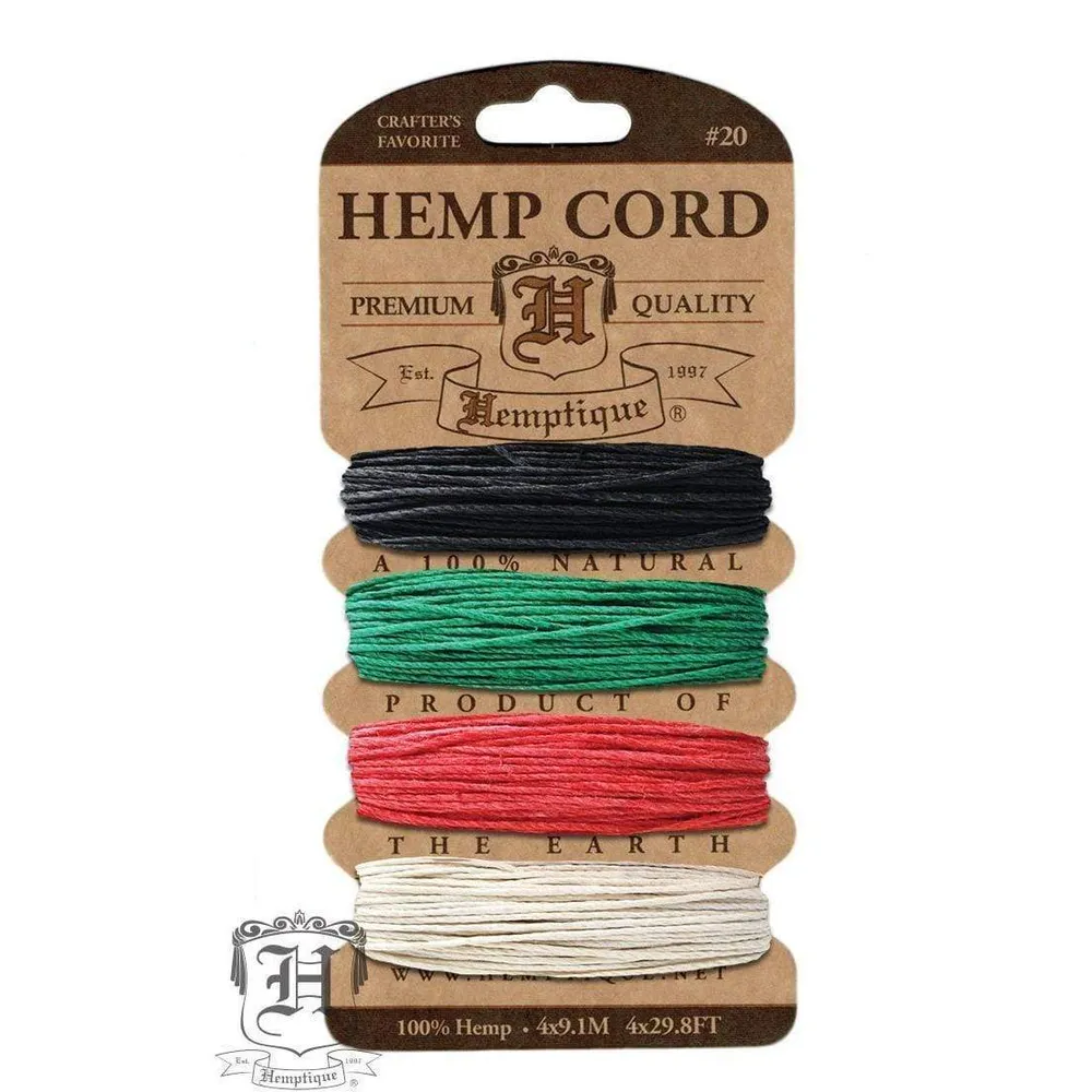 Recargables Premium Hemp cord 9,1m por color primarios