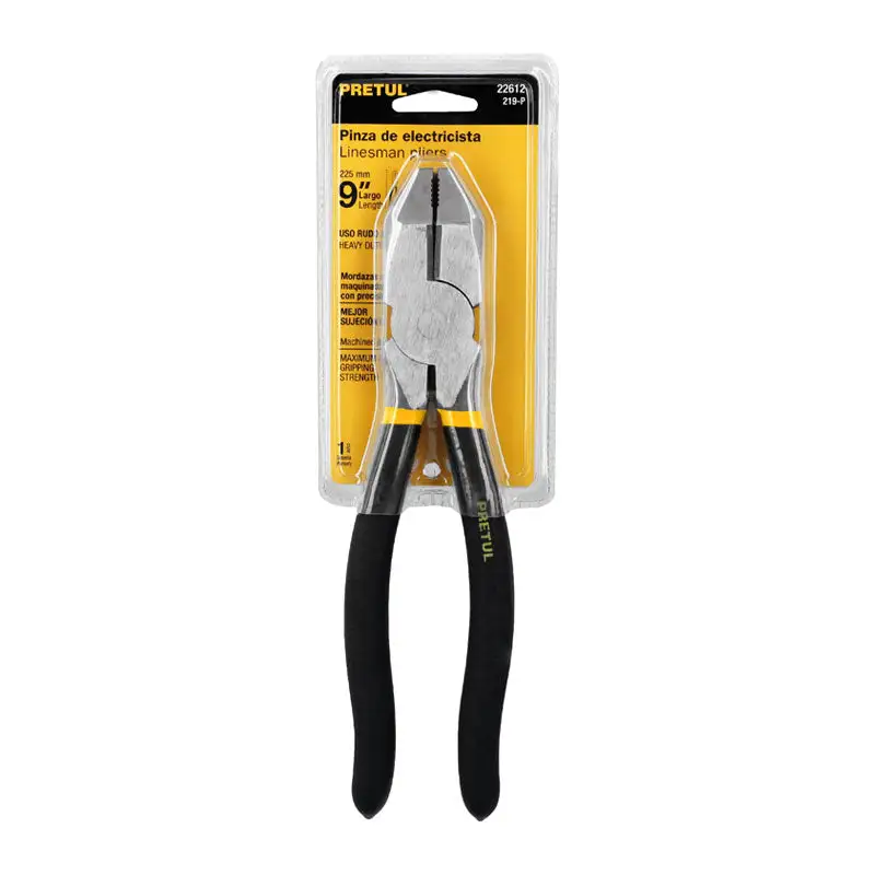 Recargables Premium Pinza para electricista 9" uso rudo, pretul