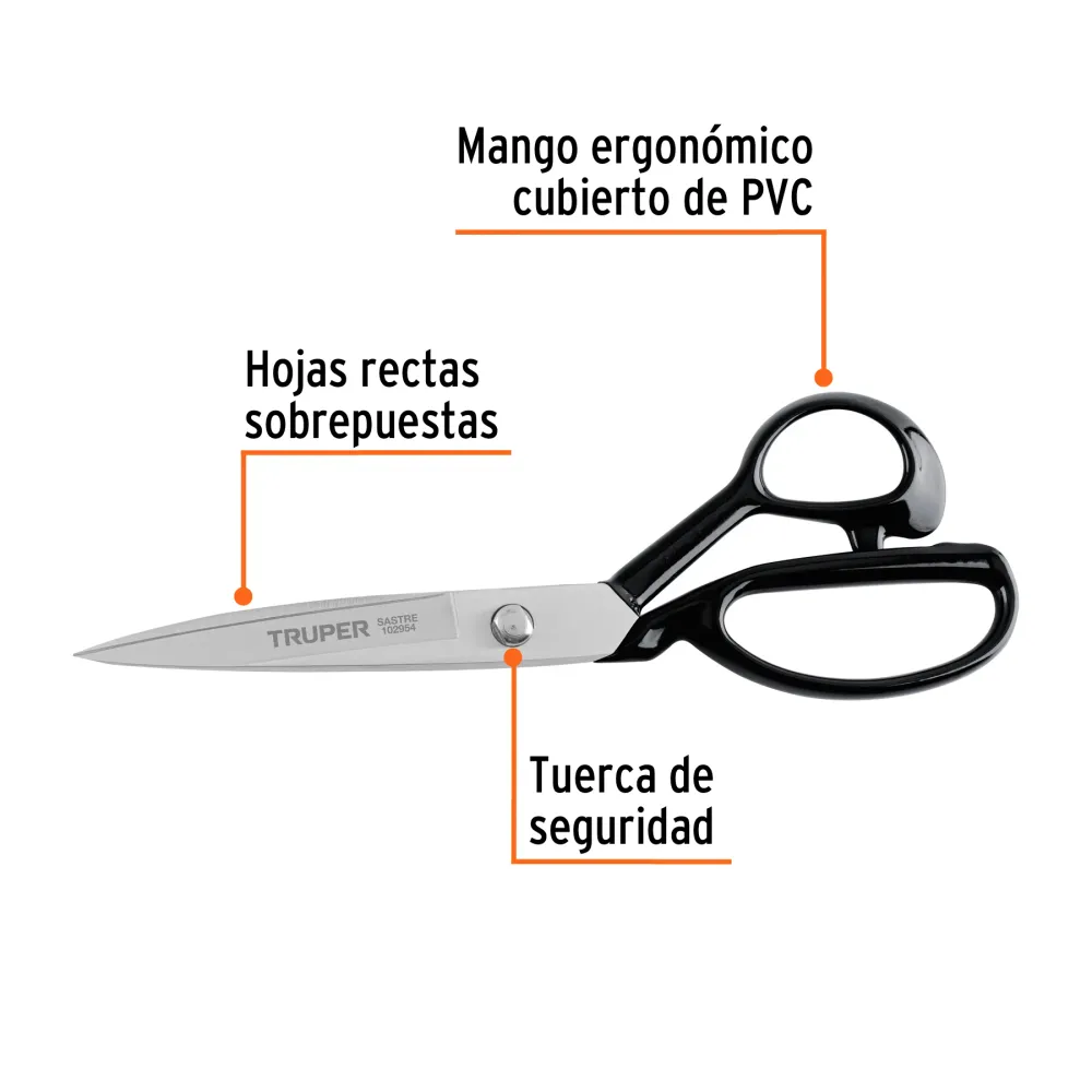 Tijera 9' para sastre, TRUPER con Cargador Incluido