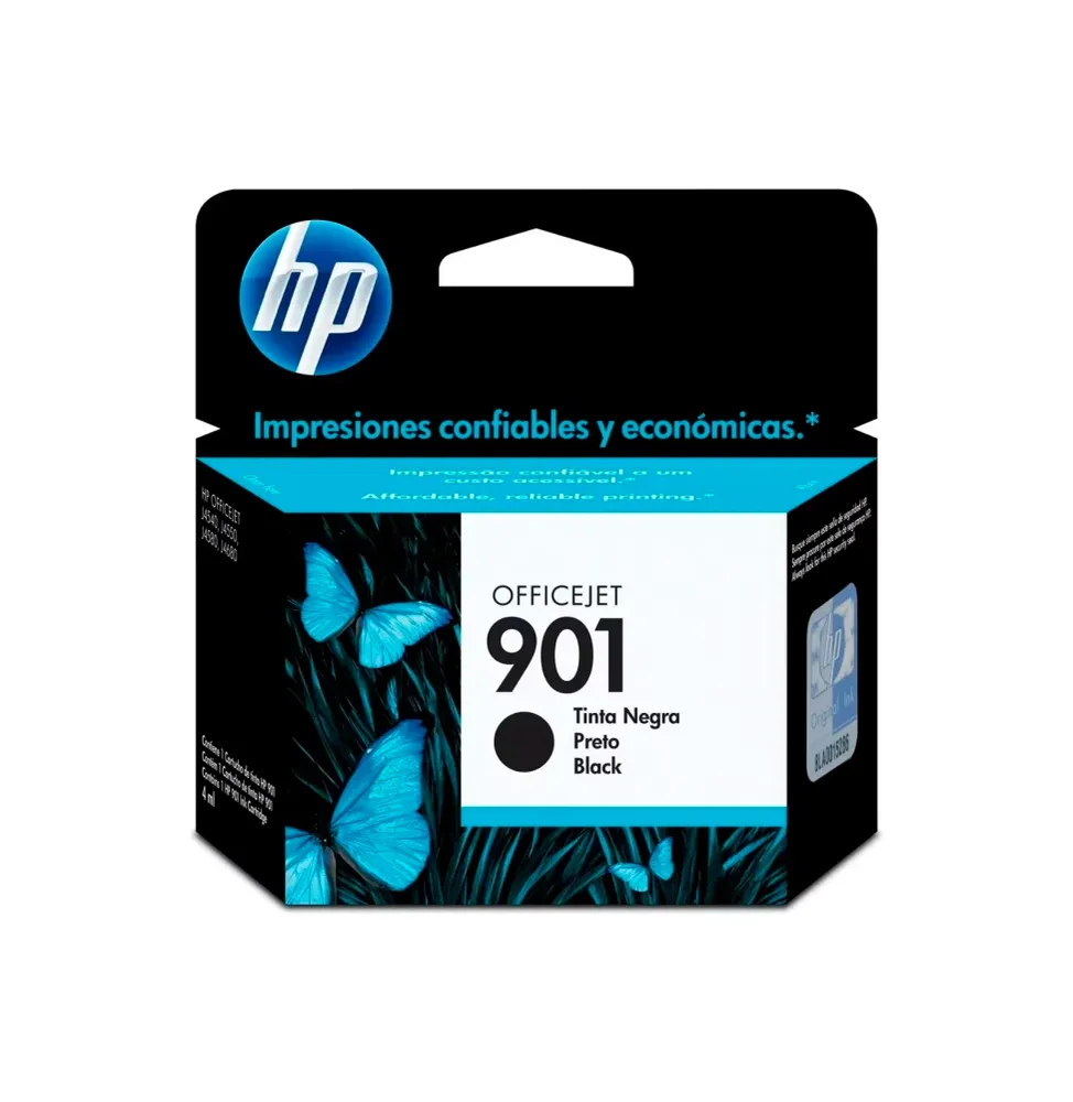 Tinta 901 Hp Novedoso Negra
