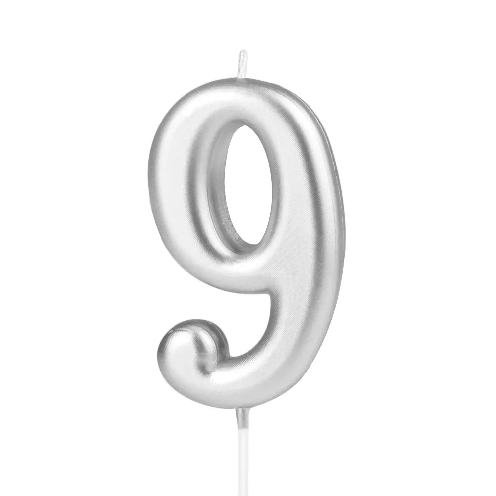 Vela numero 9 plata para Dispositivos de Alto Consumo