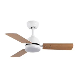 ventilador de techo metálico color blanco serie portico 91cm