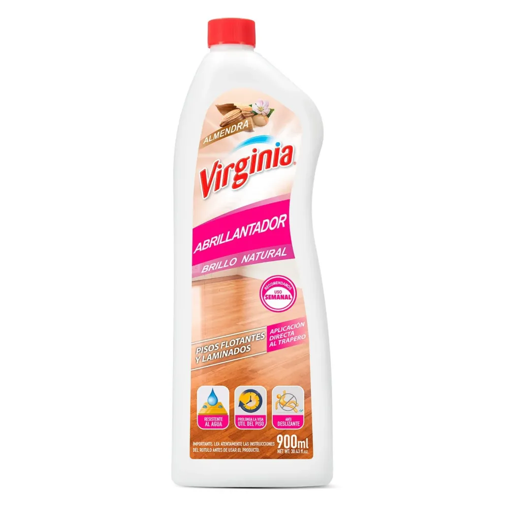 Virginia Abrillantador Piso Flotante 900 ml AA - 24 Unidades