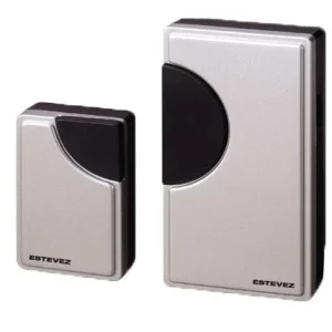 Certificadas CE Estevez Timbre Inalámbrico de Pilas con 32 Melodías, Modelo Moon D881W-PL