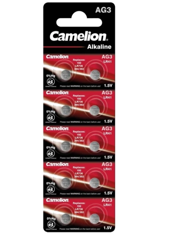 Pilas de Baterí PILA BOTON CAMELION LR41 ( tira de 10 uds )