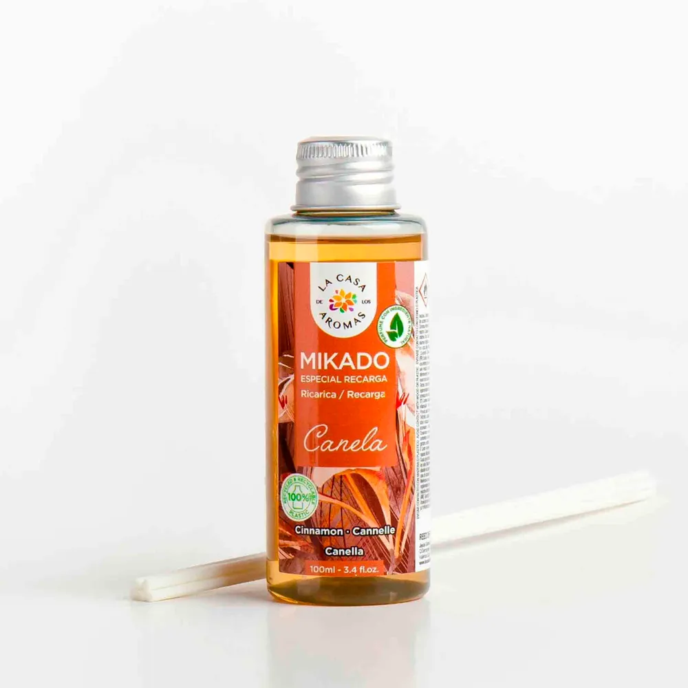 Aceite Esencial para Difusor Ambientador Mikado 100ml La Casa De Los Aromas - Canela