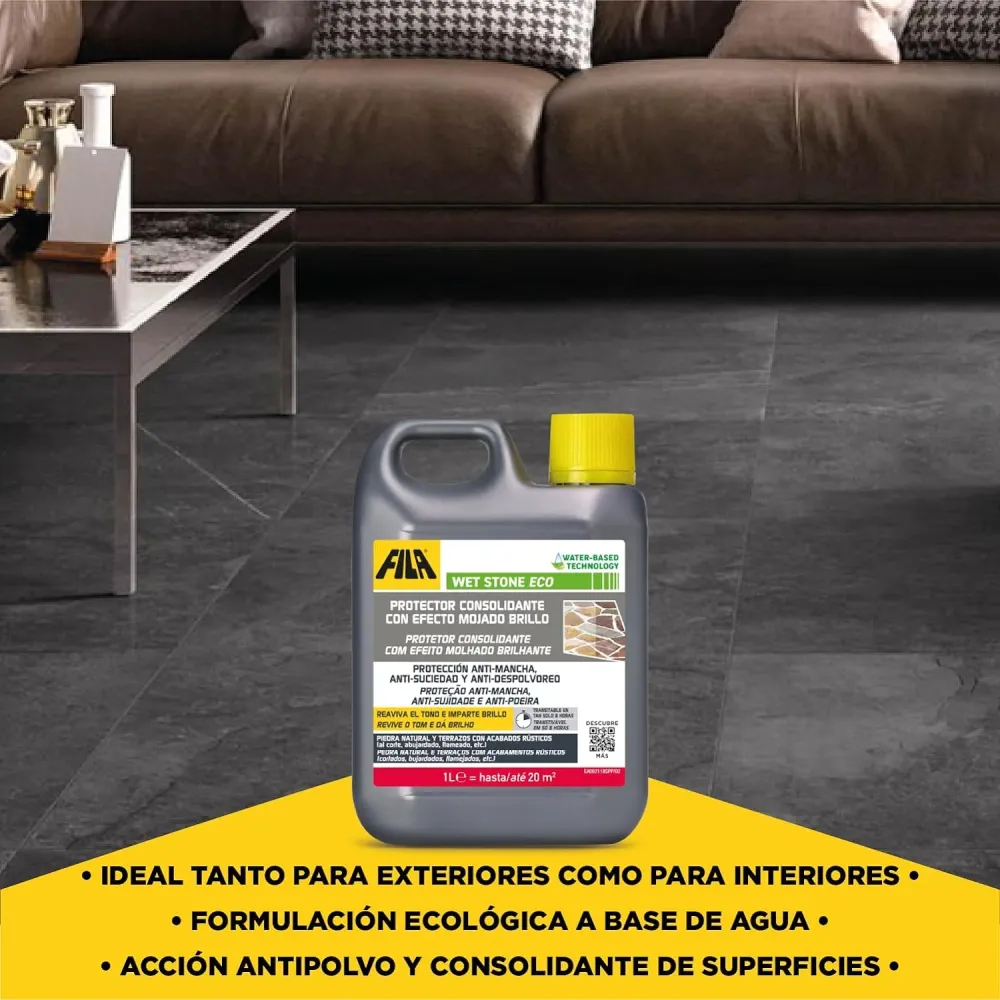 Protector ecológico para baldosas con efecto mojado brillo para Habitaciones