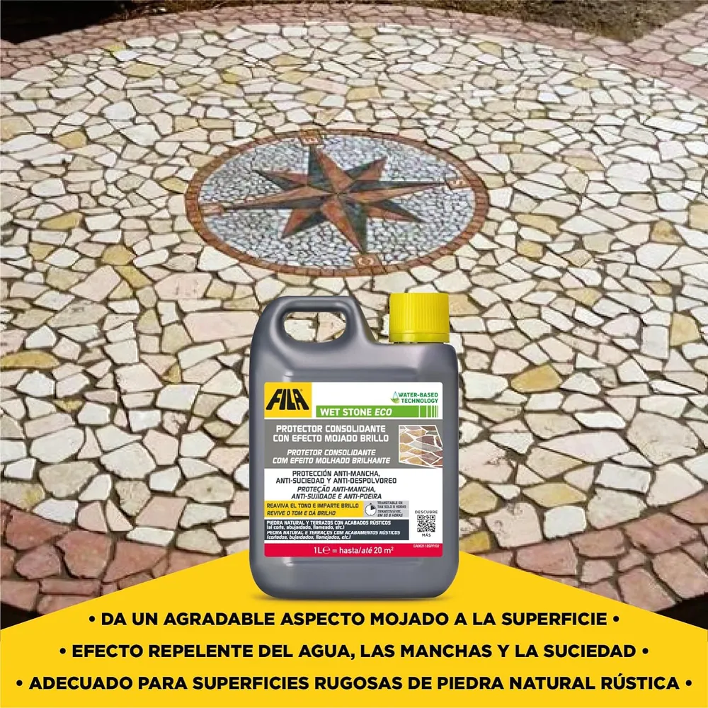 Protector ecológico para baldosas con efecto mojado brillo para Habitaciones