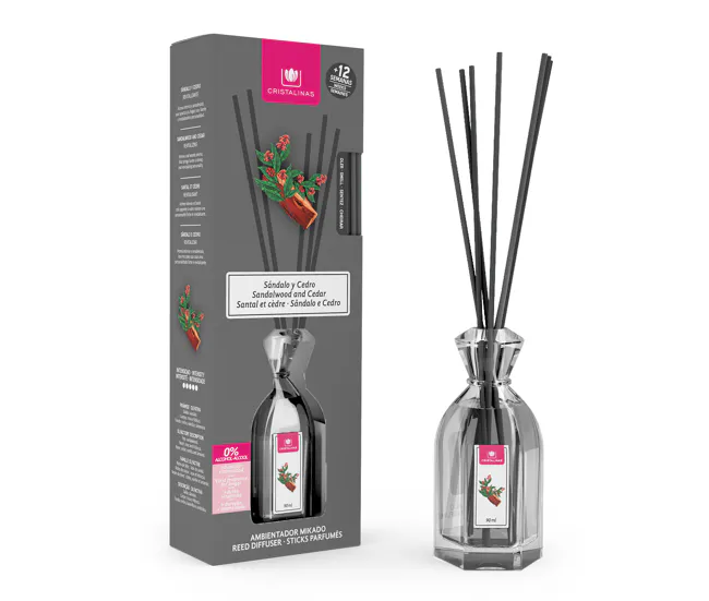 Velas Aromáticas de Ambientador mikado hogar SÁNDALO y CEDRO 90ml