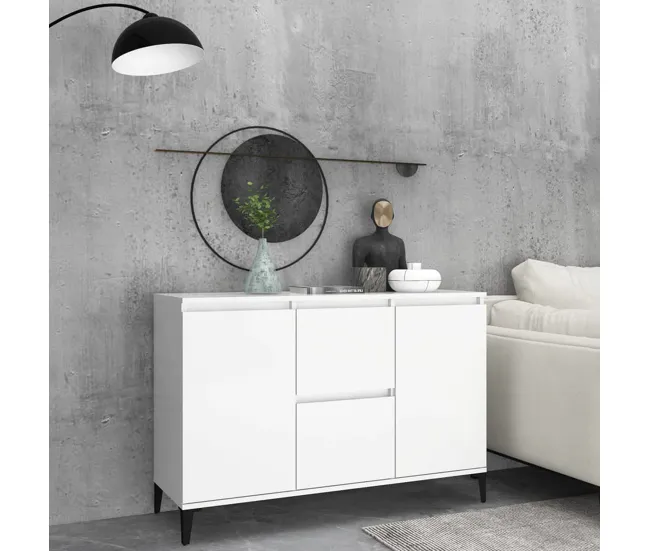 vidaXL Aparador madera contrachapada color roble Sonoma 104x35x70 cm