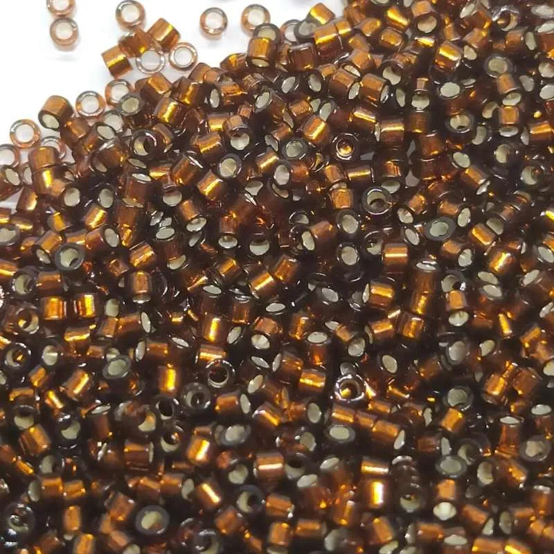11/0 MIYUKI delica DB0612 - Smoked Topaz Plata Lined - 1gr.