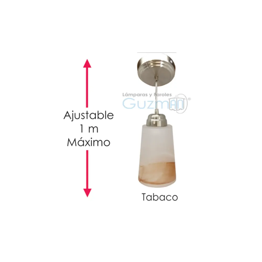Campana modelo 512 altura ajustable 1 metro tabaco mca guzman en Madera de Cerezo