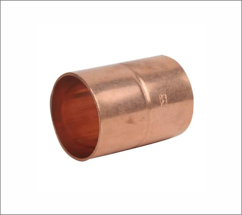 Cople de Cobre Con Tope 1/2", Cnx COCOPLE13 Fácil de Limpiar