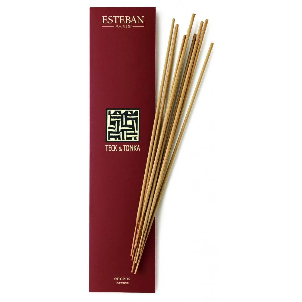 Incienso Teck Tonka 20 sticks Esteban Paris en Acero Pulido