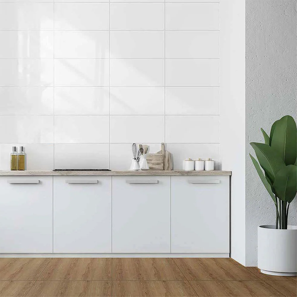 SALDO - T12 - TIMNBLB203 ALPES BRILLO Ceramica Muro Blanco 20x30 con Pinzas