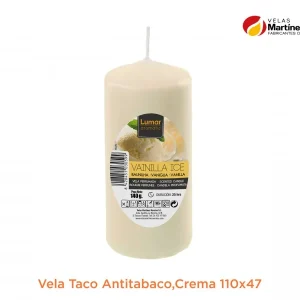 Vela taco antitabaco vainilla 11x4,7 cm