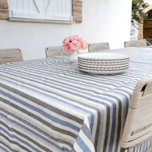 Mantel Antimanchas Con Diseño De Rayas Azules para Ropa de Color